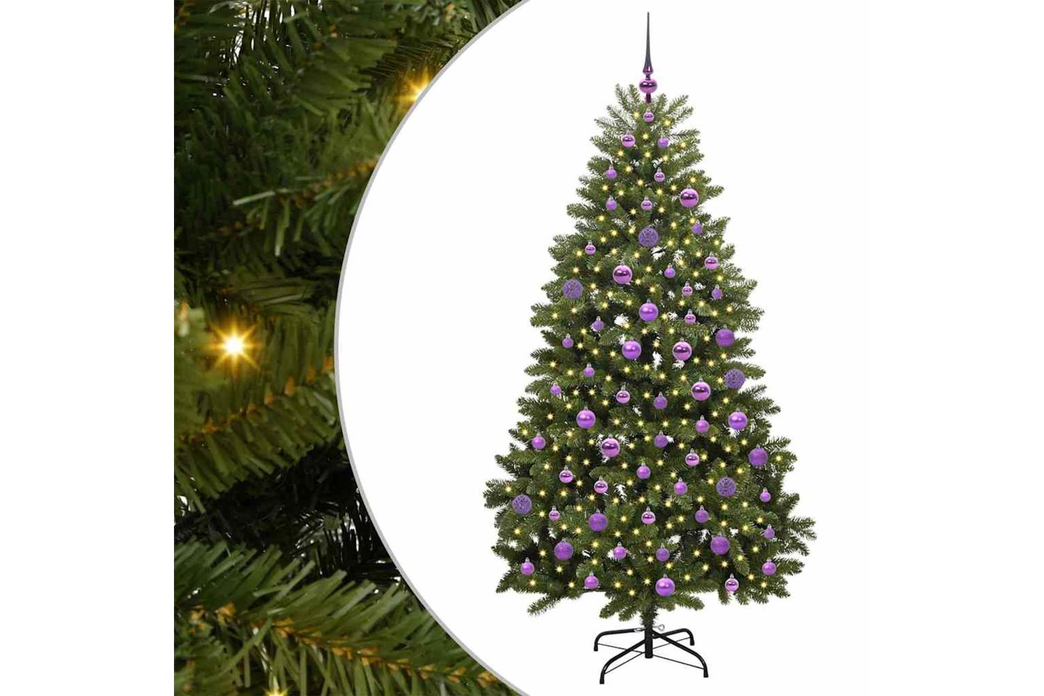 Vidaxl Artificial Christmas Tree With Stand Green 180 Cm Pvc And Metal