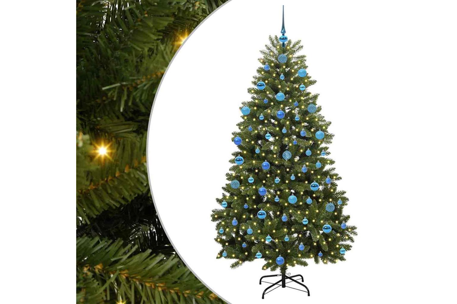 Vidaxl Artificial Christmas Tree With Stand Green 180 Cm Pvc And Metal