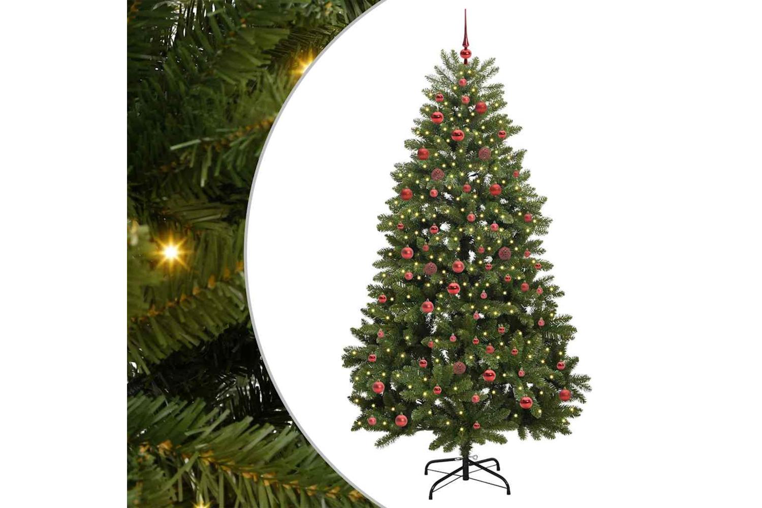 Vidaxl Artificial Christmas Tree With Stand Green 210 Cm Pvc And Metal