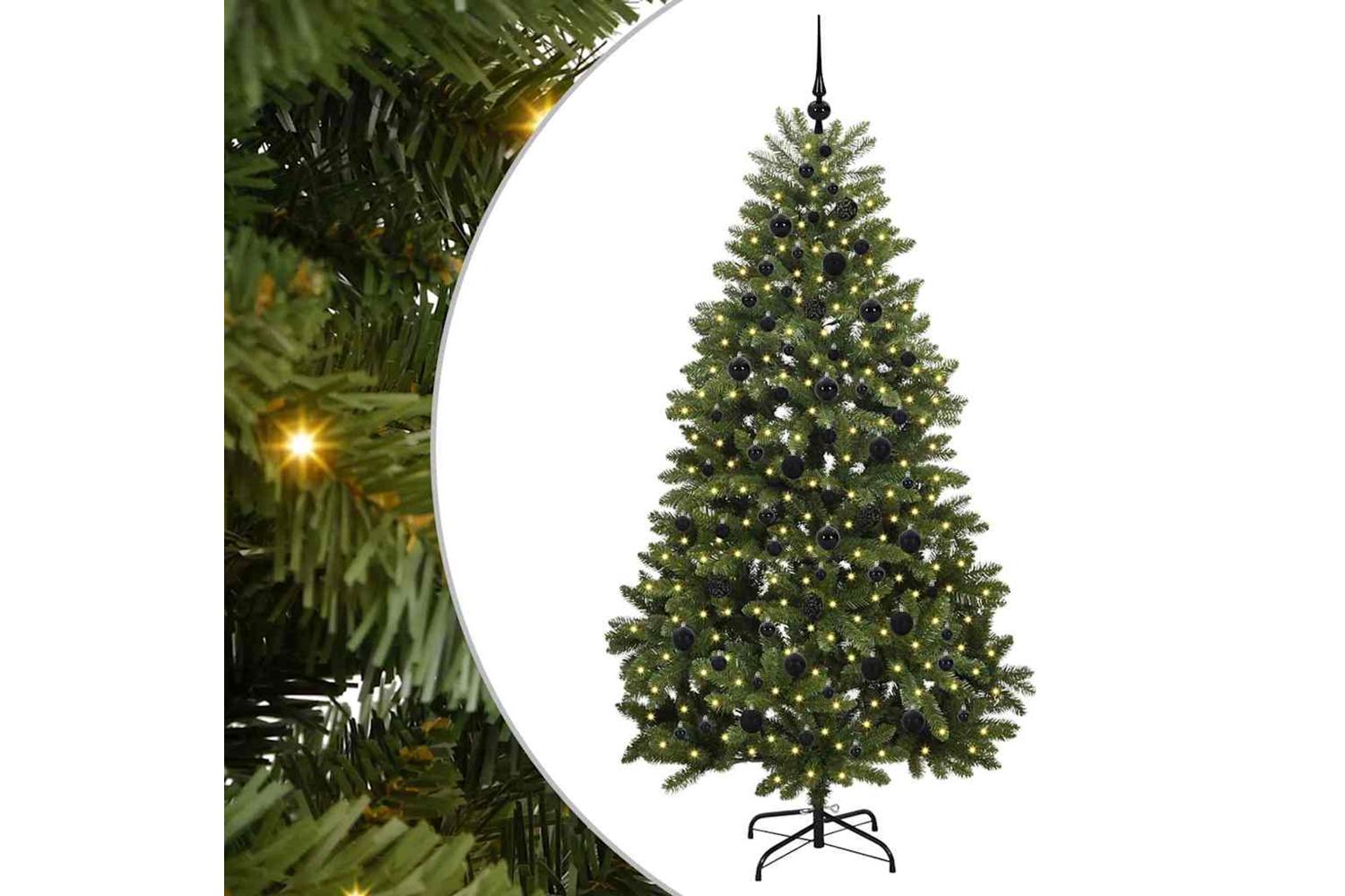 Vidaxl Artificial Christmas Tree With Stand Green 210 Cm Pvc And Metal