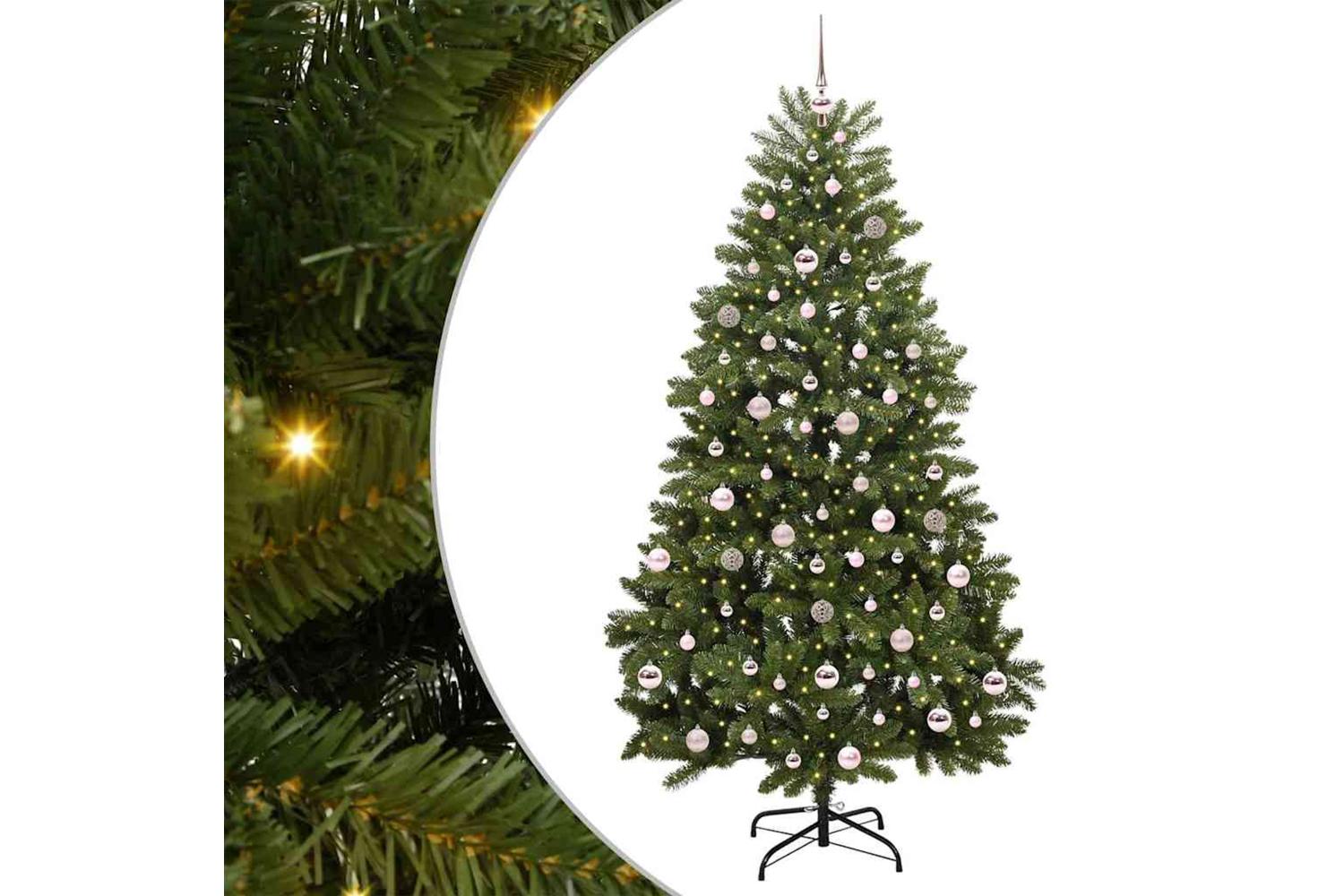 Vidaxl Artificial Christmas Tree With Stand Green 210 Cm Pvc And Metal