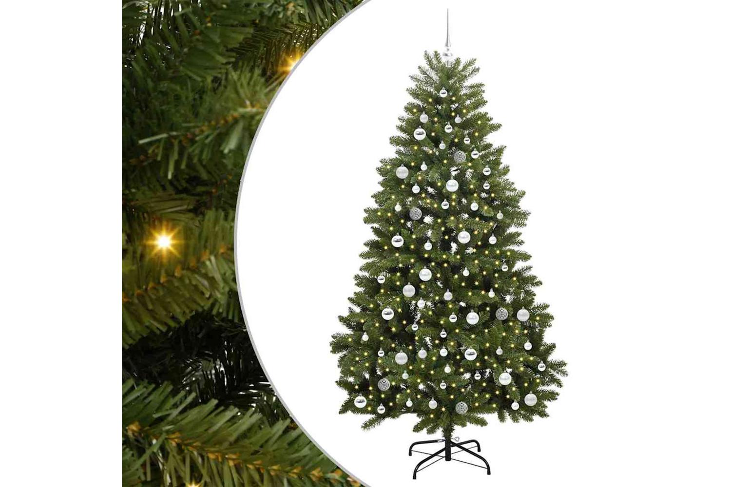 Vidaxl Artificial Christmas Tree With Stand Green 210 Cm Pvc And Metal