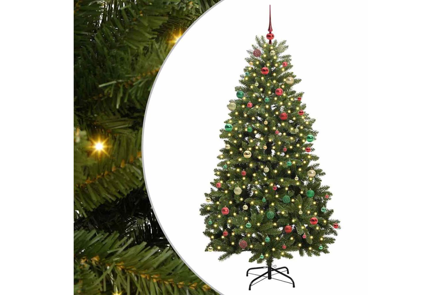 Vidaxl Artificial Christmas Tree With Stand Green 210 Cm Pvc And Metal