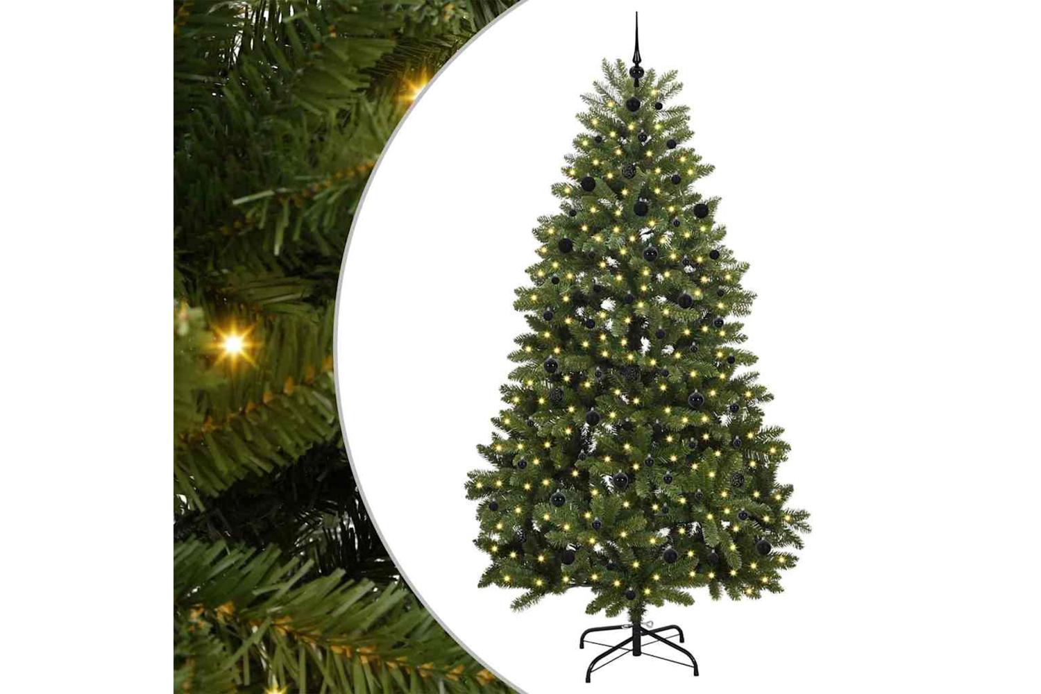 Vidaxl Artificial Christmas Tree With Stand Green 240 Cm Pvc And Metal