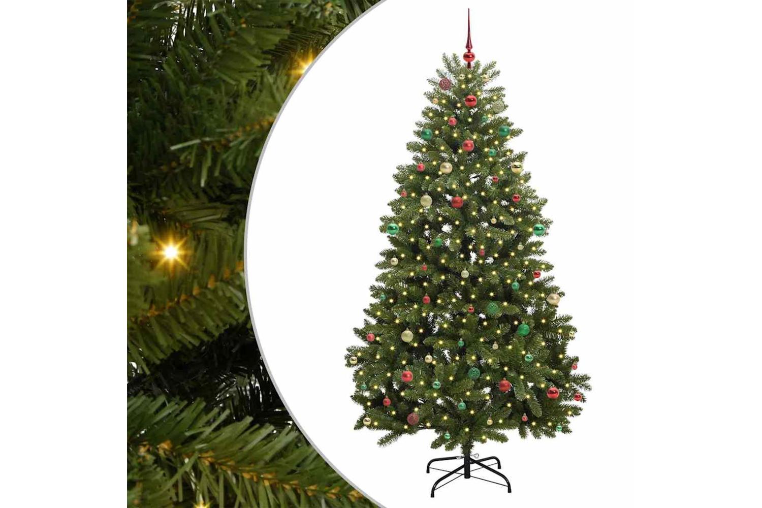 Vidaxl Artificial Christmas Tree With Stand Green 240 Cm Pvc And Metal