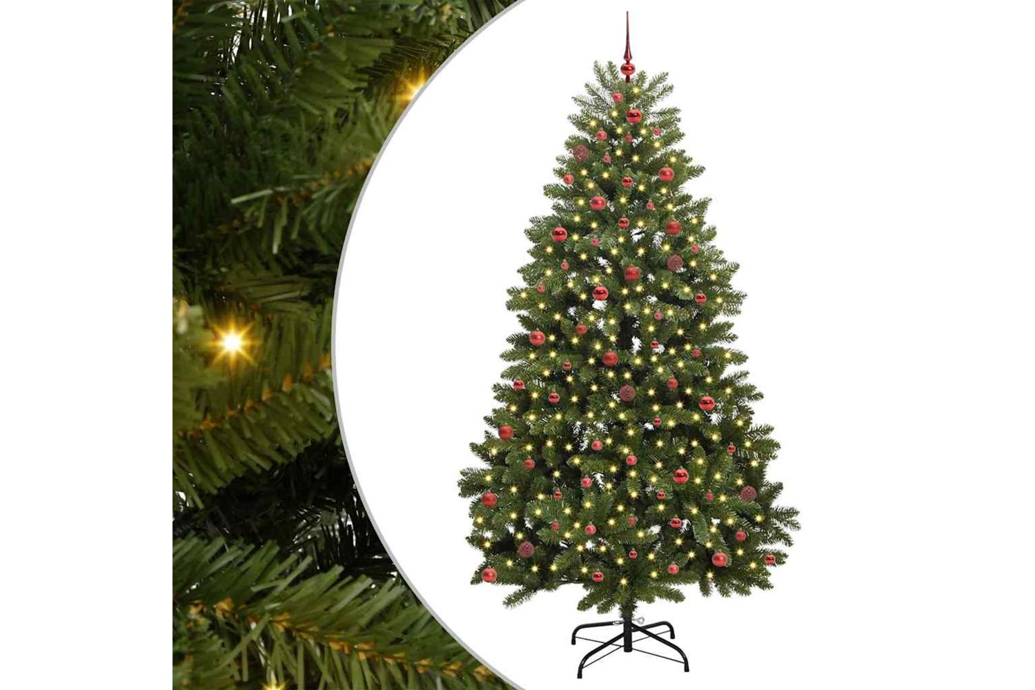 Vidaxl Artificial Christmas Tree With Stand Green 270 Cm Pvc And Metal