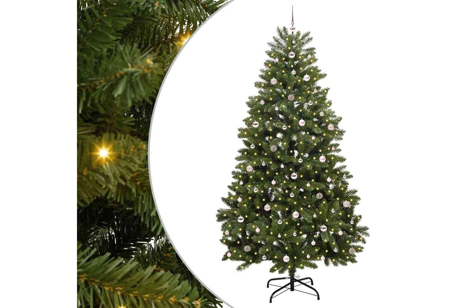 Vidaxl Artificial Christmas Tree With Stand Green 270 Cm Pvc And Metal