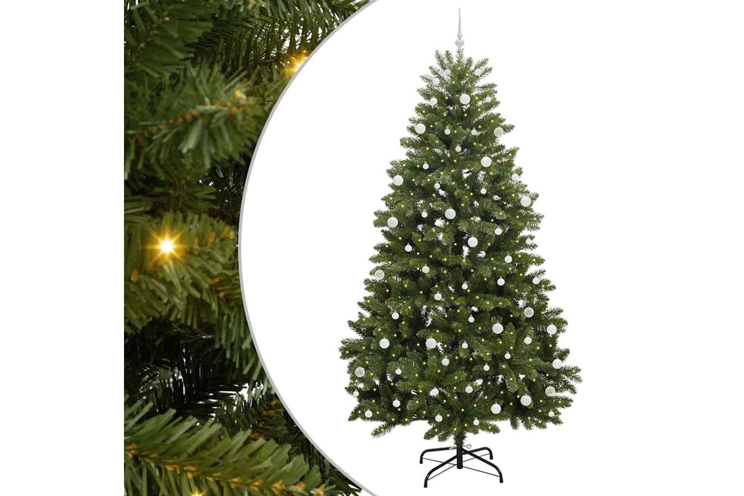 Vidaxl Artificial Christmas Tree With Stand Green 270 Cm Pvc And Metal