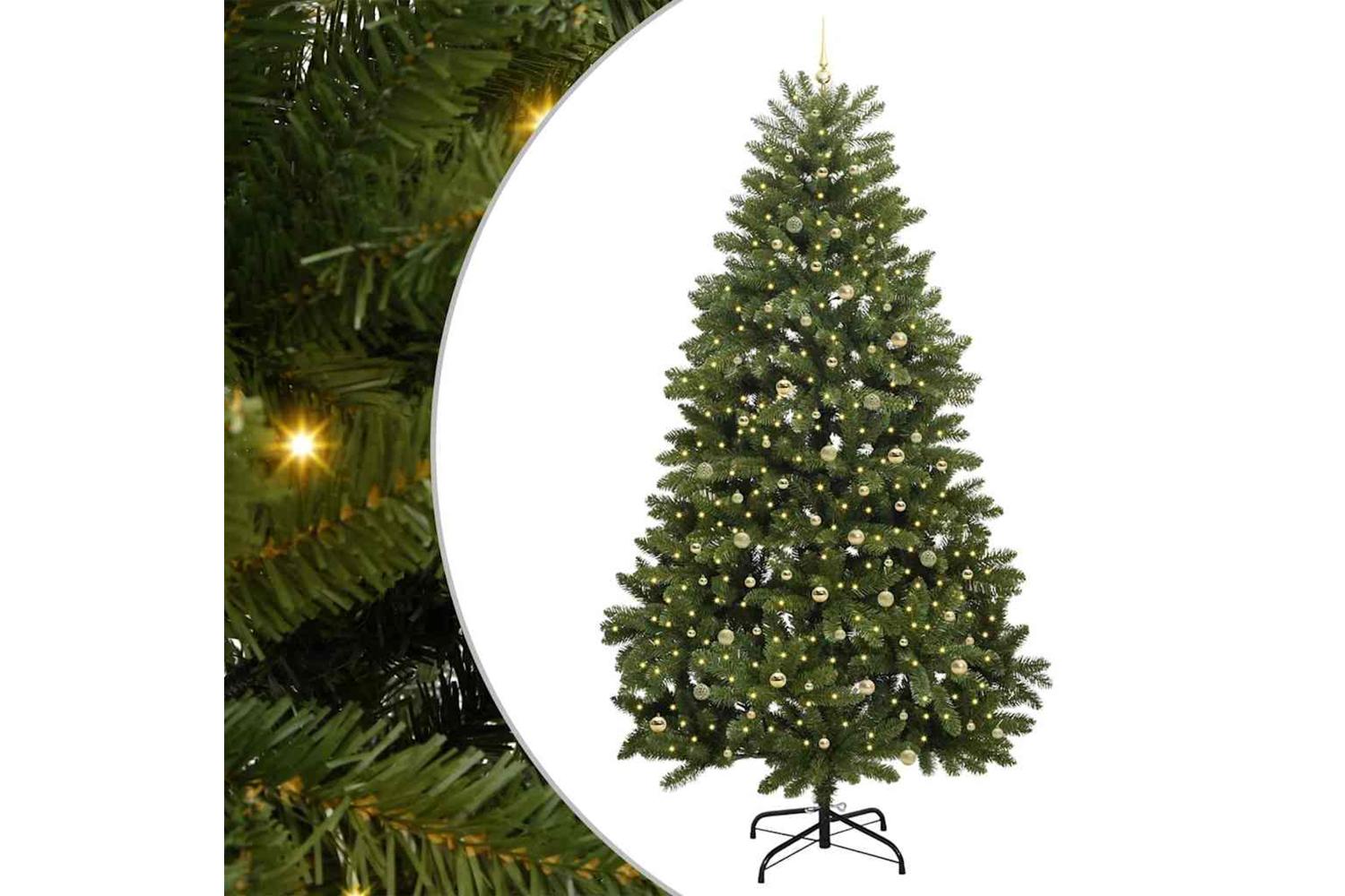 Vidaxl Artificial Christmas Tree With Stand Green 270 Cm Pvc And Metal