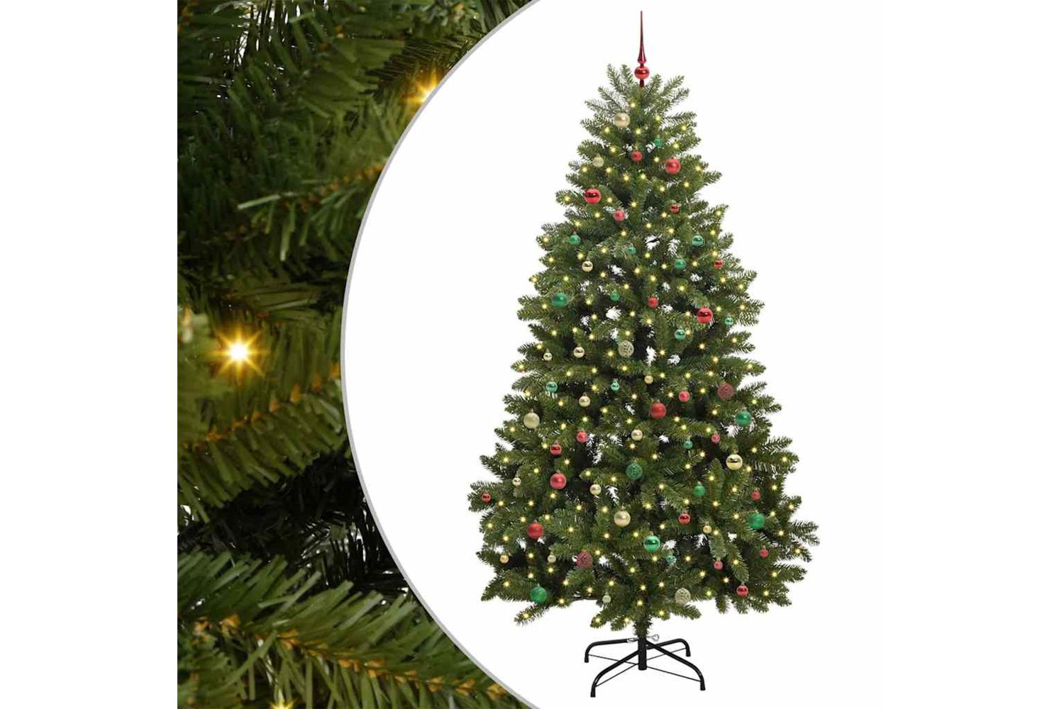 Vidaxl Artificial Christmas Tree With Stand Green 270 Cm Pvc And Metal