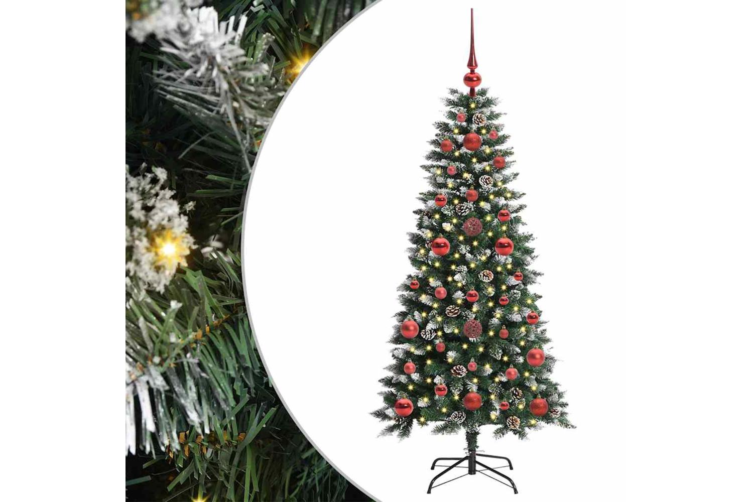 Vidaxl Artificial Christmas Tree With 150 Leds Green 50 X 50 X 120 Cm