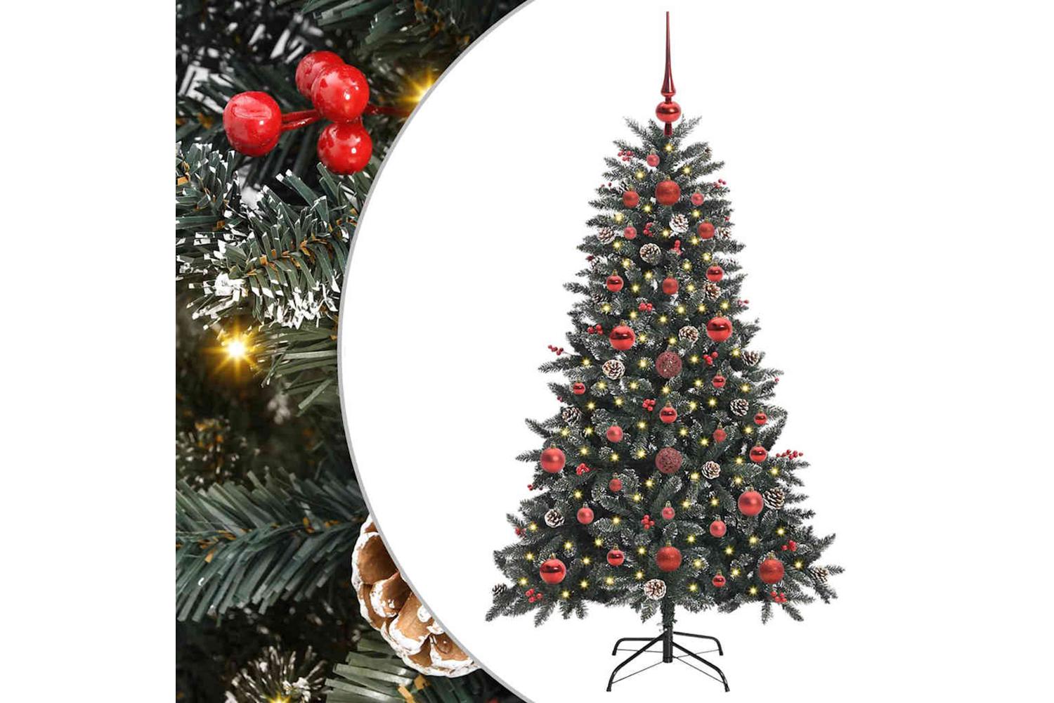 Vidaxl Artificial Christmas Tree With 150 Leds Green 68 X 68 X 120 Cm