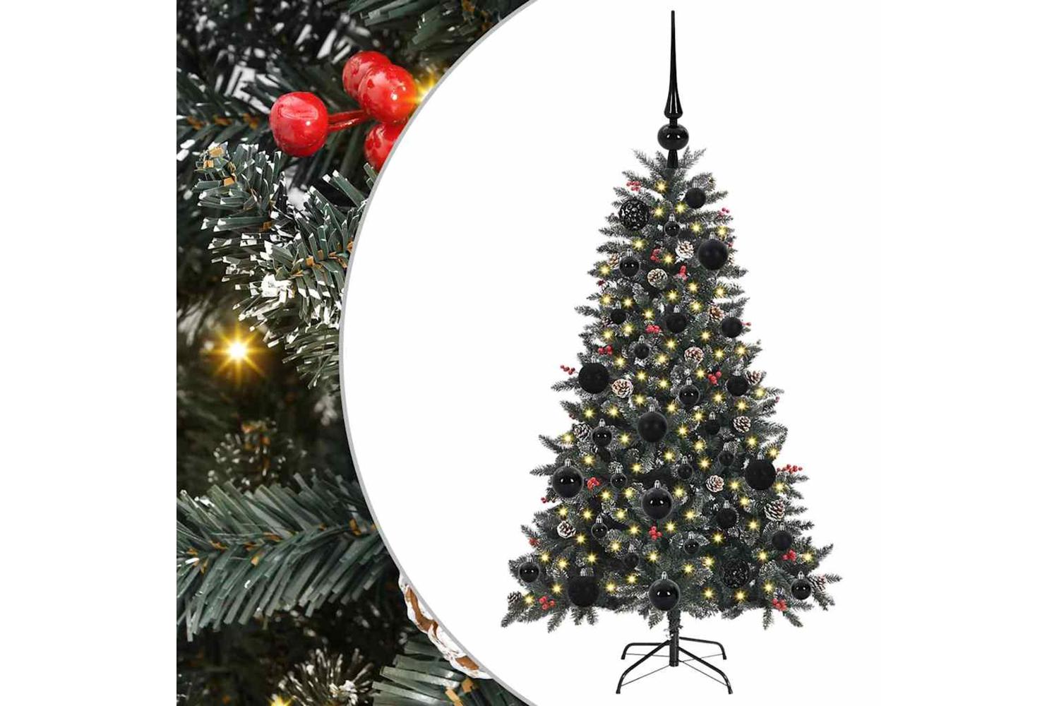Vidaxl Artificial Christmas Tree With 150 Leds Green 68 X 68 X 120 Cm
