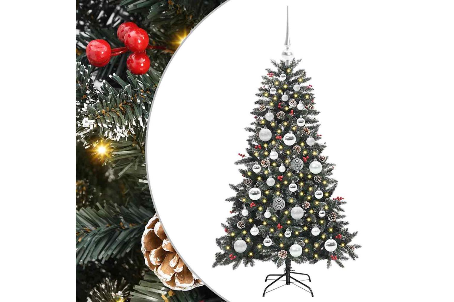 Vidaxl Artificial Christmas Tree With 150 Leds Green 68 X 68 X 120 Cm