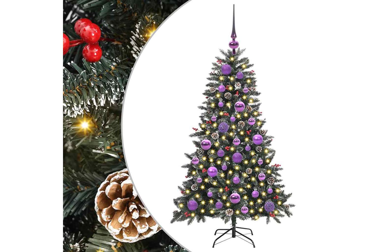 Vidaxl Artificial Christmas Tree With 150 Leds Green 68 X 68 X 120 Cm