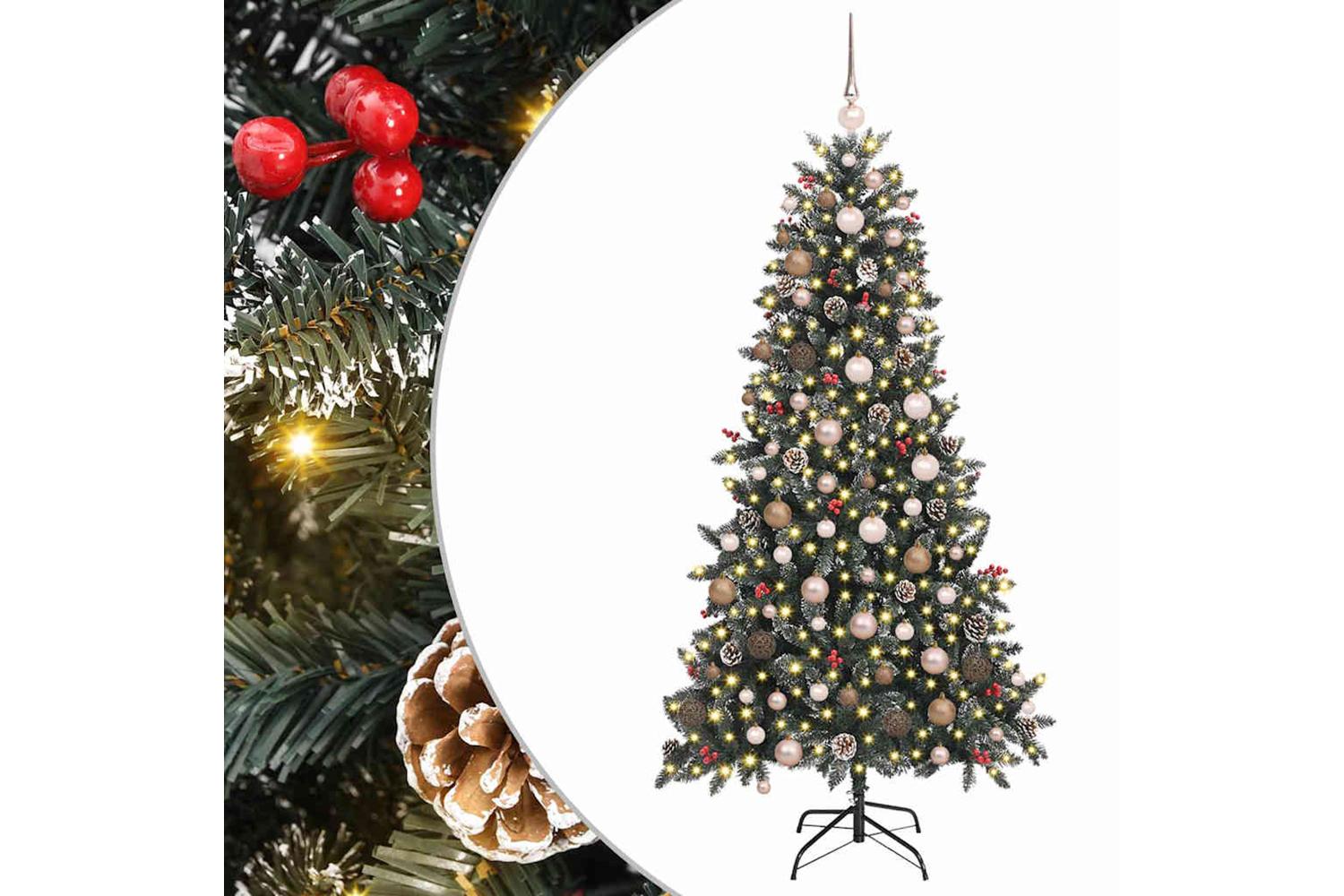 Vidaxl Artificial Christmas Tree With Stand Green 114 X 114 X 210 Cm