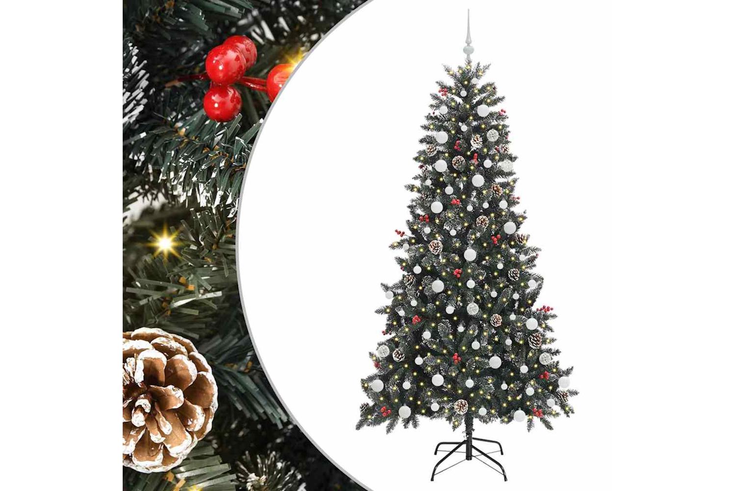 Vidaxl Artificial Christmas Tree With Stand Green 114 X 114 X 210 Cm