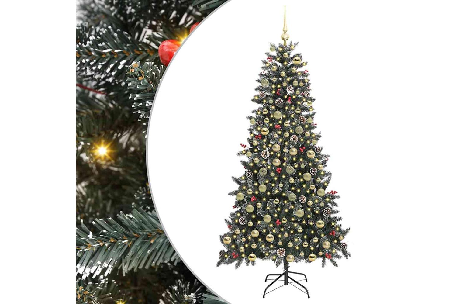 Vidaxl Artificial Christmas Tree With Stand Green 114 X 114 X 210 Cm