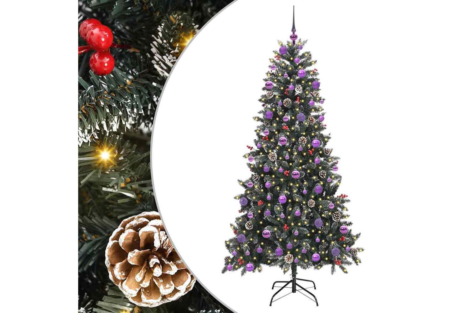 Vidaxl Artificial Christmas Tree With Stand Green 114 X 114 X 210 Cm