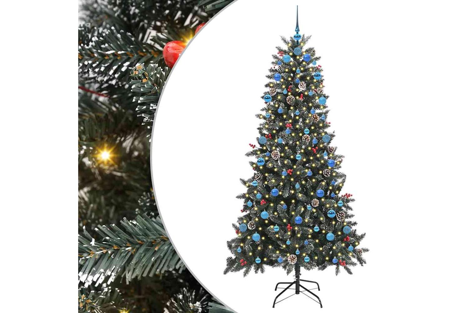 Vidaxl Artificial Christmas Tree With Stand Green 114 X 114 X 210 Cm