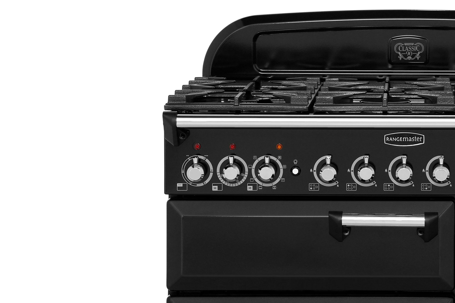 Rangemaster Classic Deluxe 90cm Dual Fuel Range Cooker | CDL90DFFBL/B ...