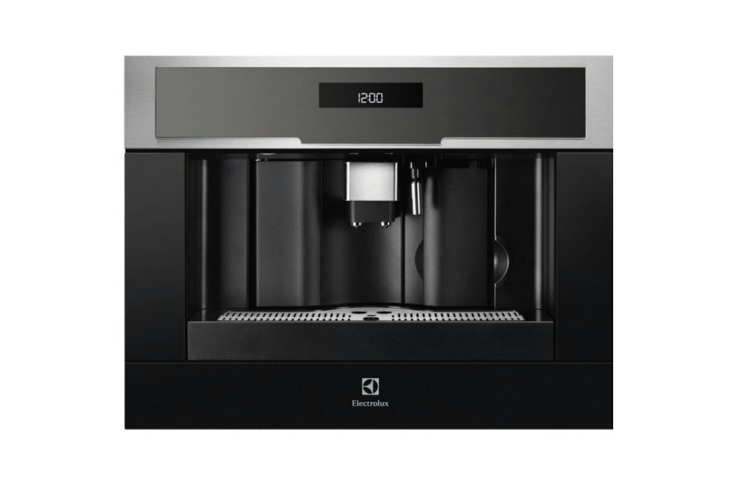 Electrolux built in coffee machine black stainless steel