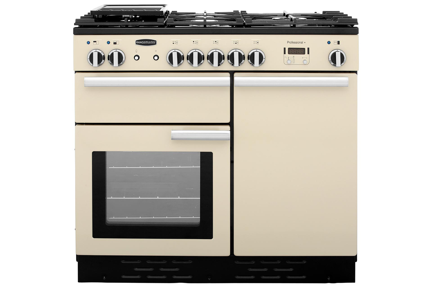 Rangemaster Pro Plus 100cm Dual Fuel Range Cooker | PROP100DFFCR/C | Cream