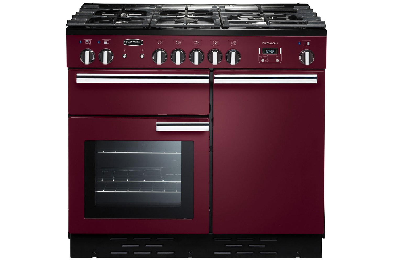 Rangemaster Professional Plus 100cm Dual Fuel Range Cooker | PROP100DFFCY/C | Cranberry