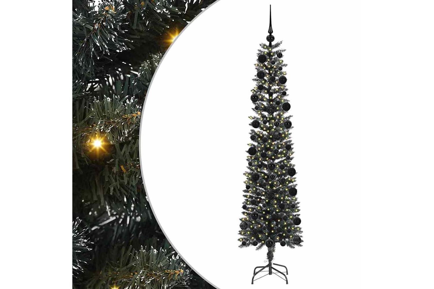 Vidaxl Artificial Christmas Tree With 300 Leds Green 58 X 58 X 210 Cm