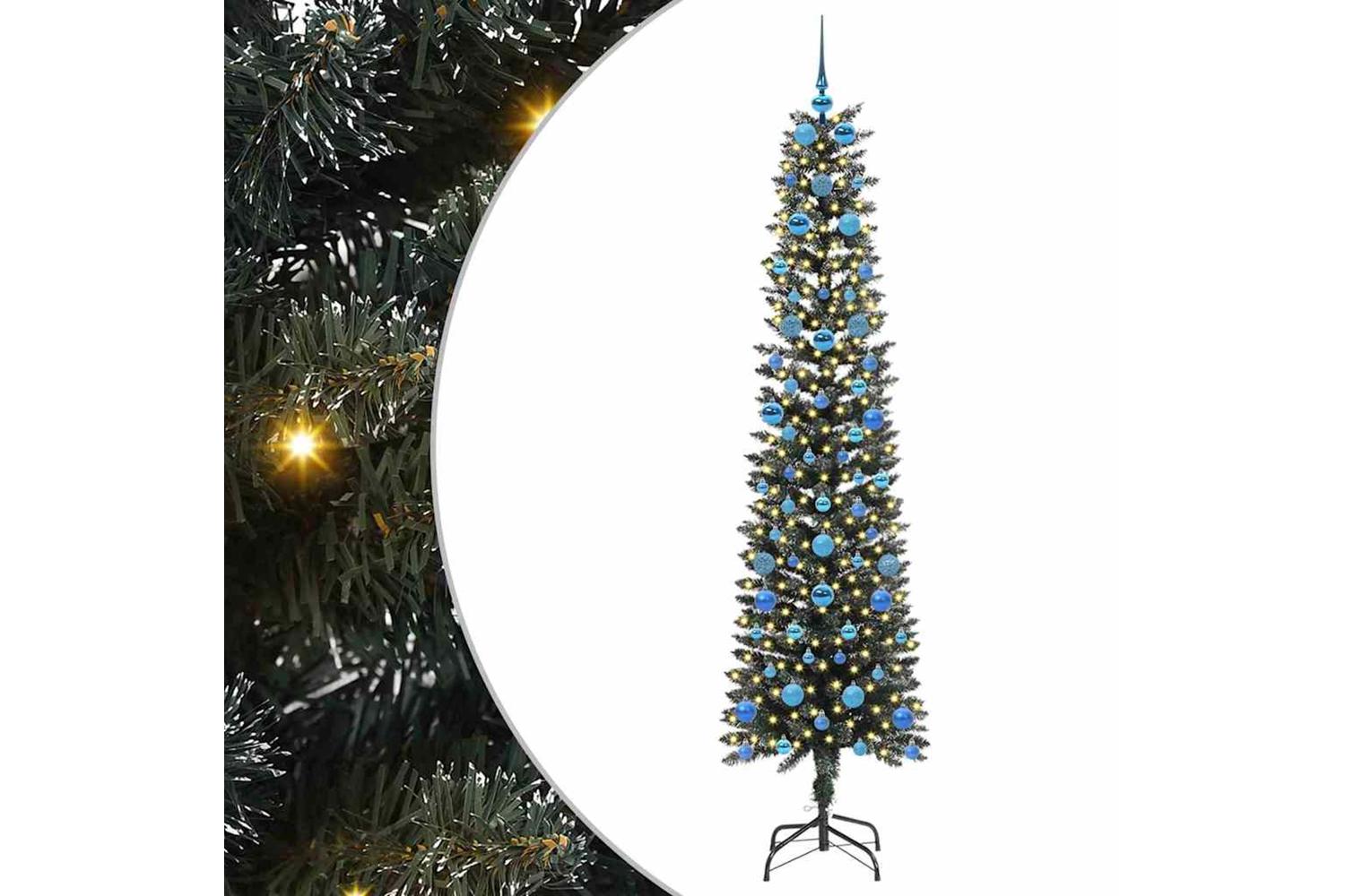 Vidaxl Artificial Christmas Tree With 300 Leds Green 58 X 58 X 210 Cm