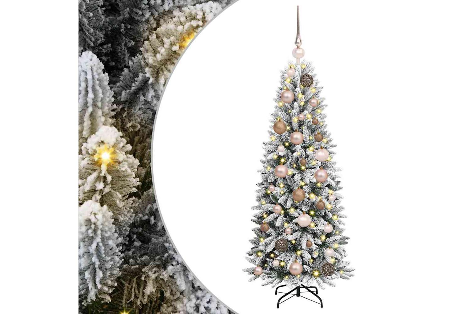 Vidaxl Artificial Christmas Tree With 150 Leds White 53 X 53 X 120 Cm