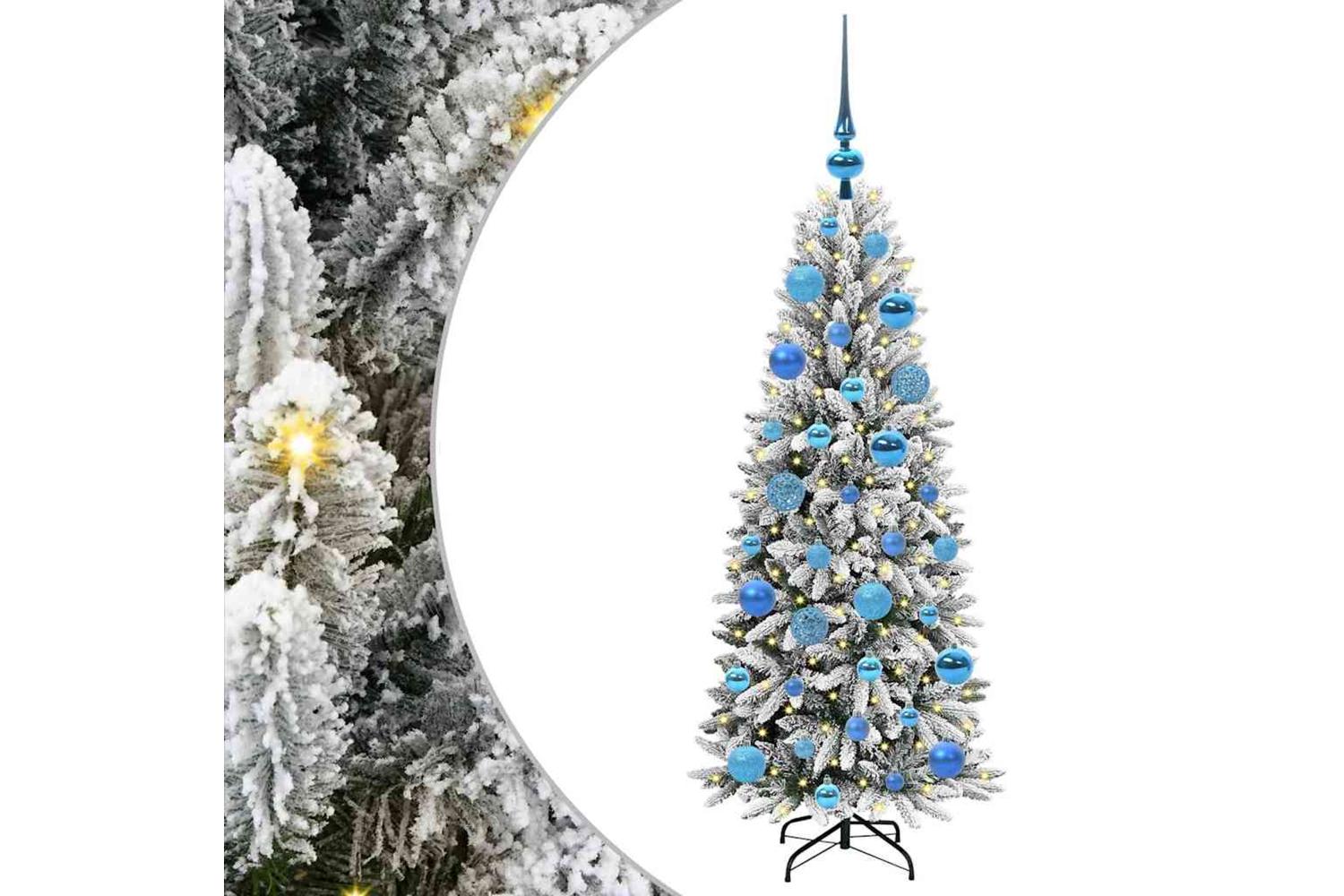 Vidaxl Artificial Christmas Tree With 150 Leds White 53 X 53 X 120 Cm