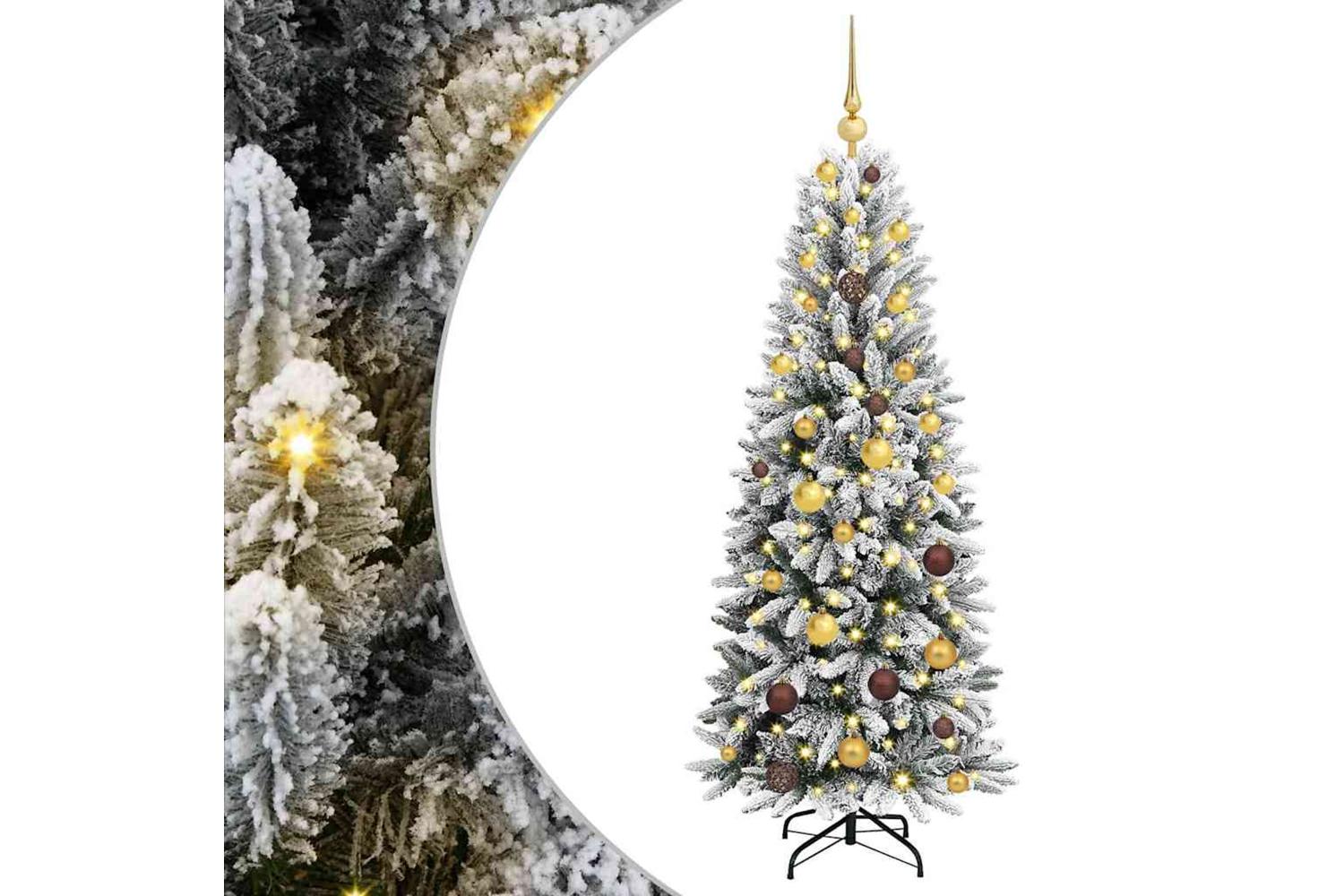 Vidaxl Artificial Christmas Tree With 150 Leds White 63 X 63 X 150 Cm