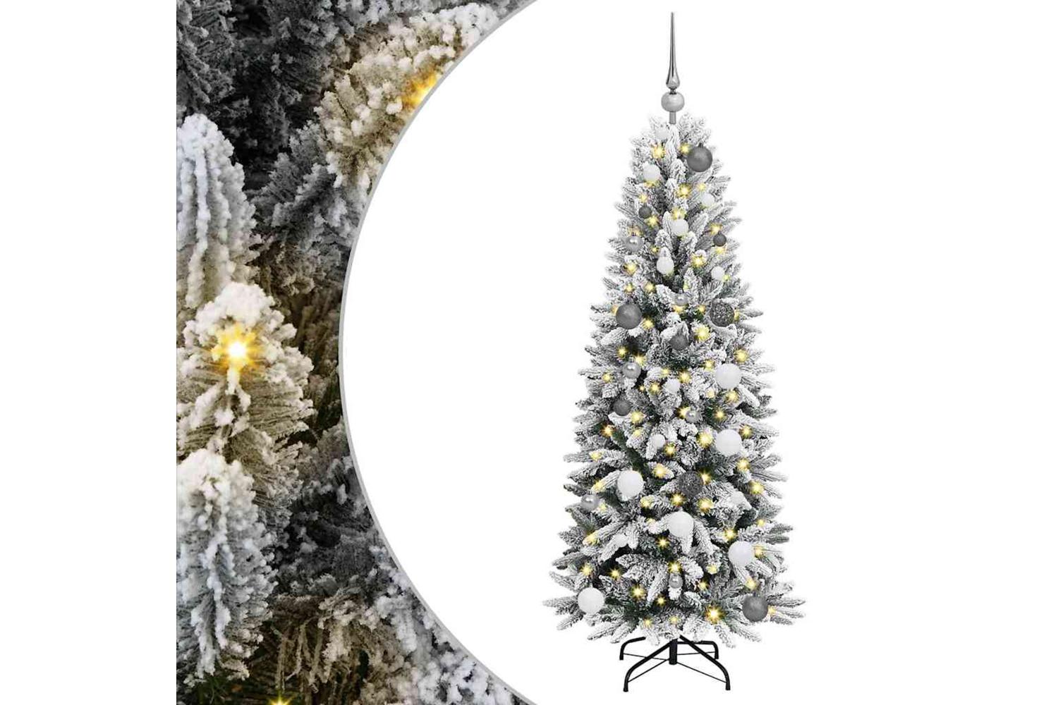 Vidaxl Artificial Christmas Tree With 150 Leds White 63 X 63 X 150 Cm