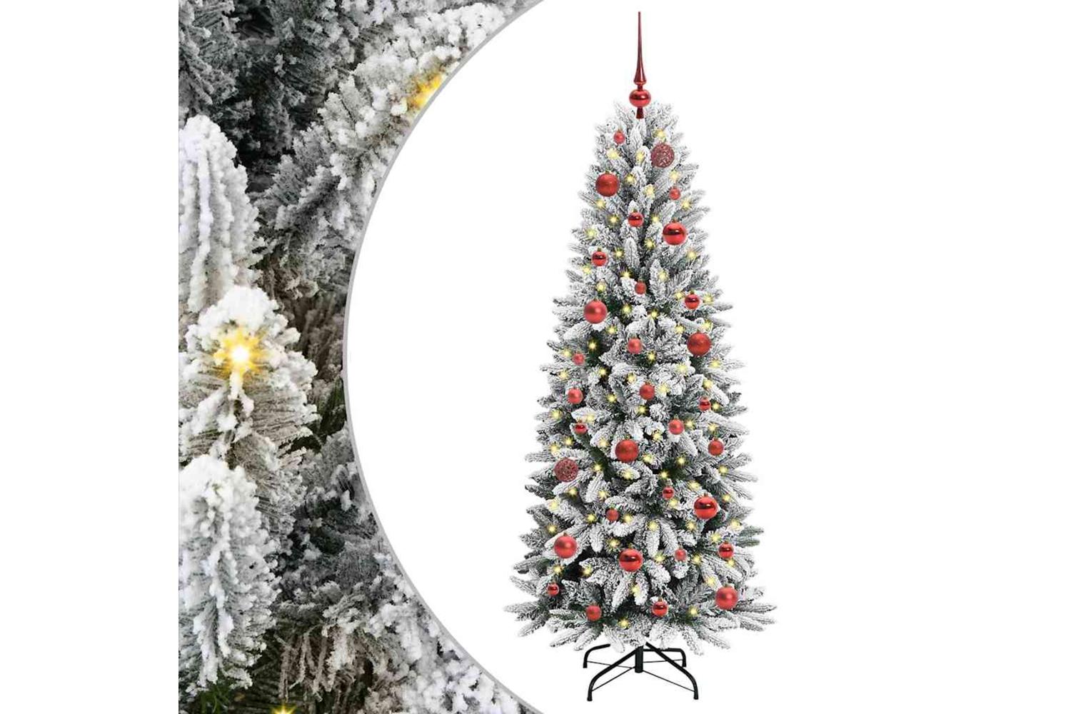 Vidaxl Artificial Christmas Tree With 150 Leds White 63 X 63 X 150 Cm