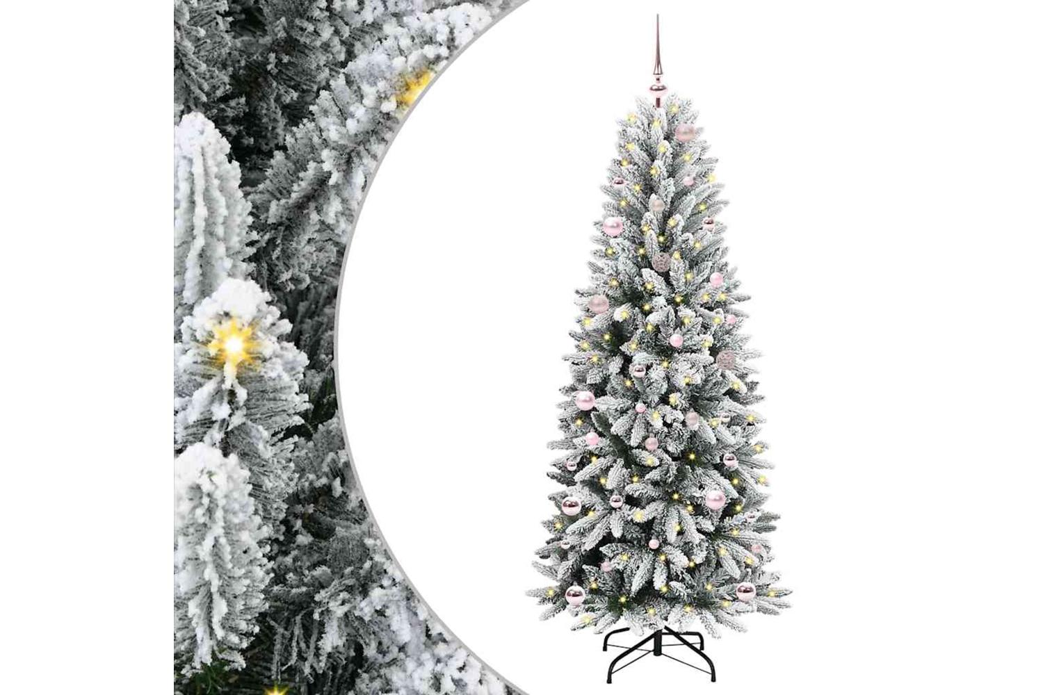Vidaxl Artificial Christmas Tree With 150 Leds White 63 X 63 X 150 Cm
