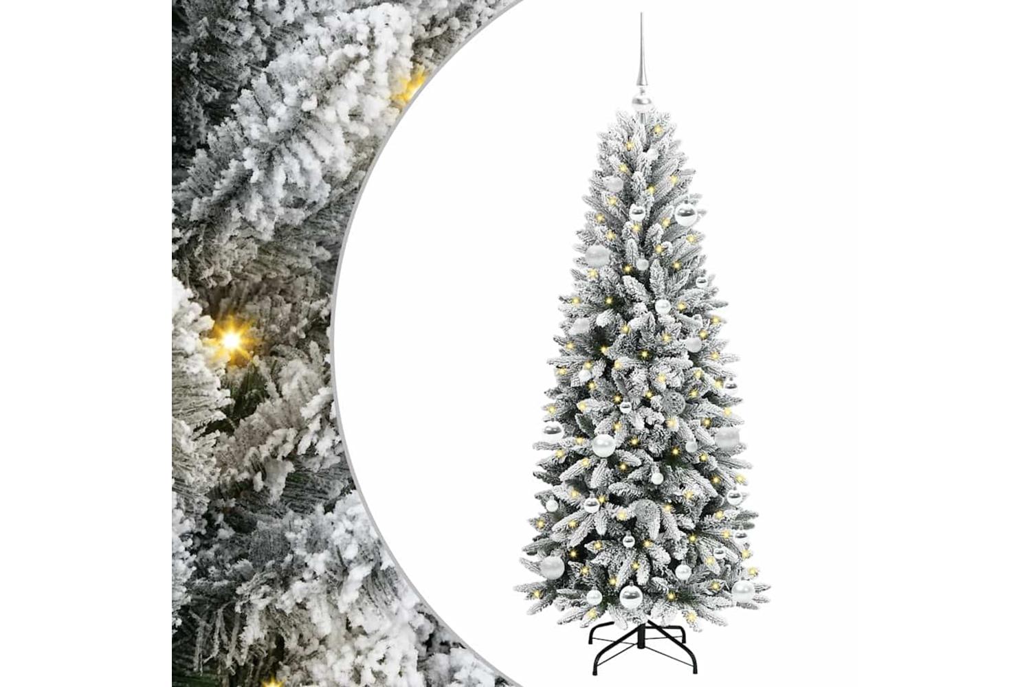 Vidaxl Artificial Christmas Tree With 150 Leds White 63 X 63 X 150 Cm