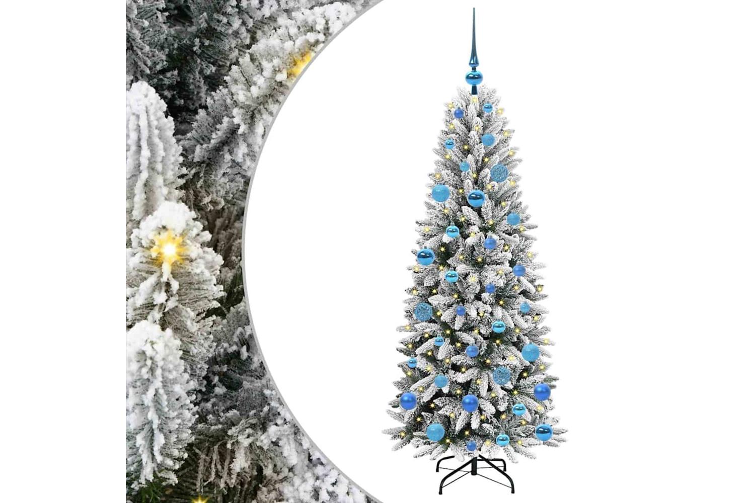 Vidaxl Artificial Christmas Tree With 150 Leds White 63 X 63 X 150 Cm