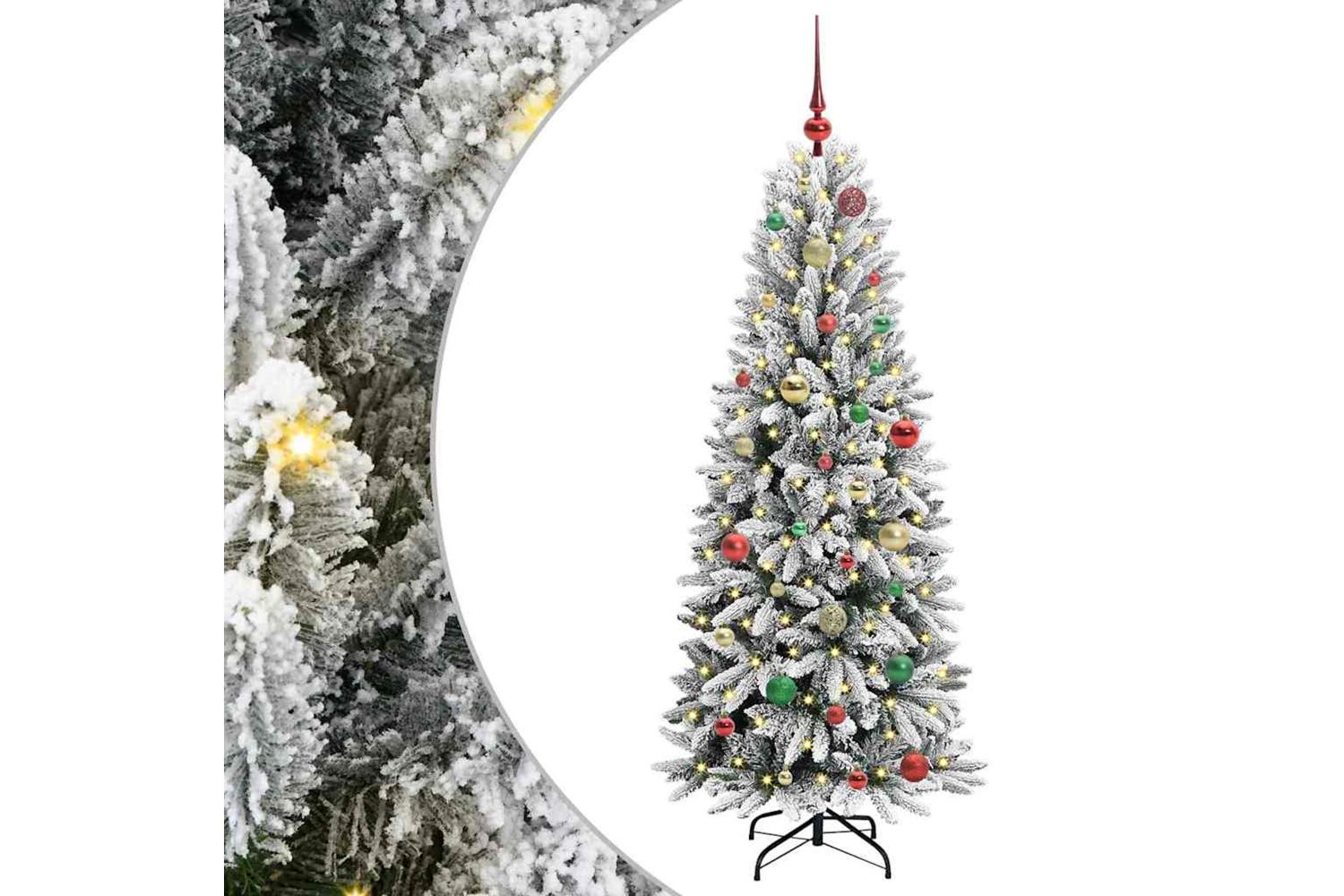 Vidaxl Artificial Christmas Tree With 150 Leds White 63 X 63 X 150 Cm