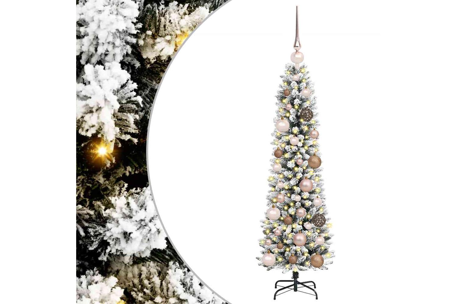 Vidaxl Artificial Christmas Tree With 150 Leds With Stand White 120 Cm