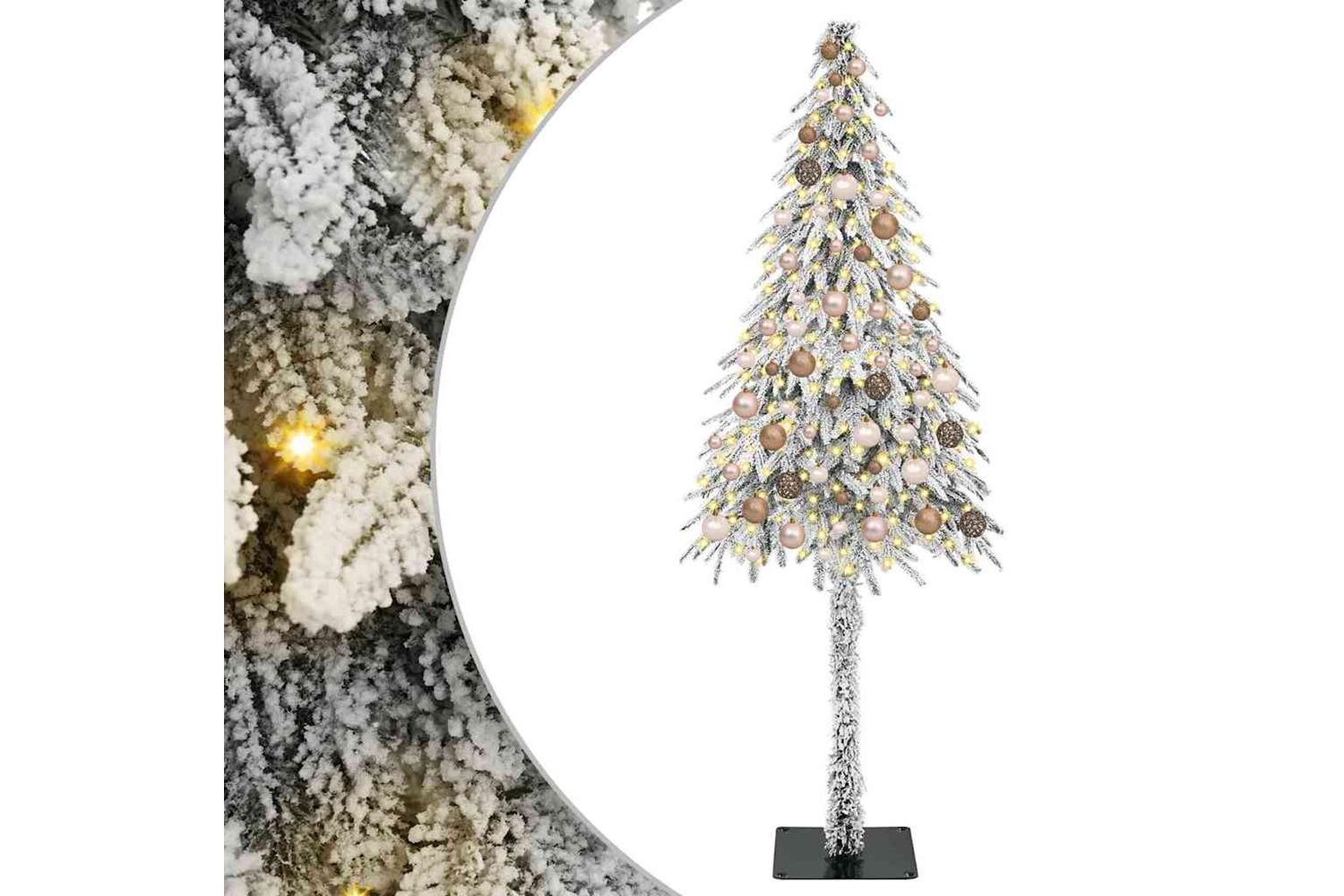 Vidaxl Christmas Tree With 300 Leds White 180 Cm Pe And Steel
