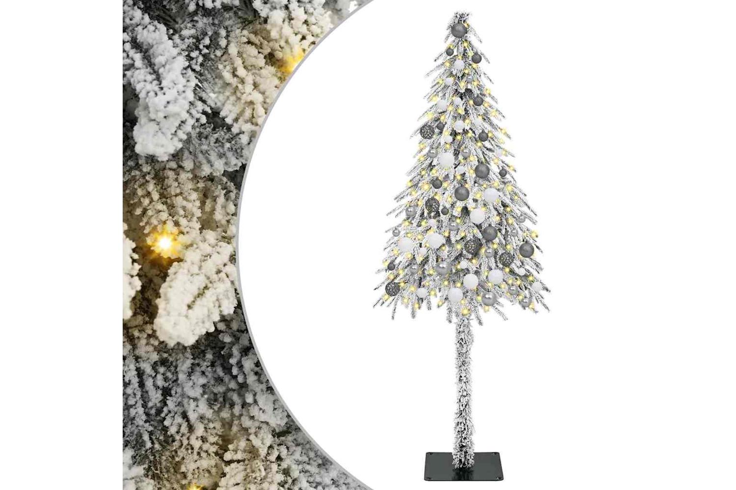 Vidaxl Christmas Tree With 300 Leds White 180 Cm Pe And Steel