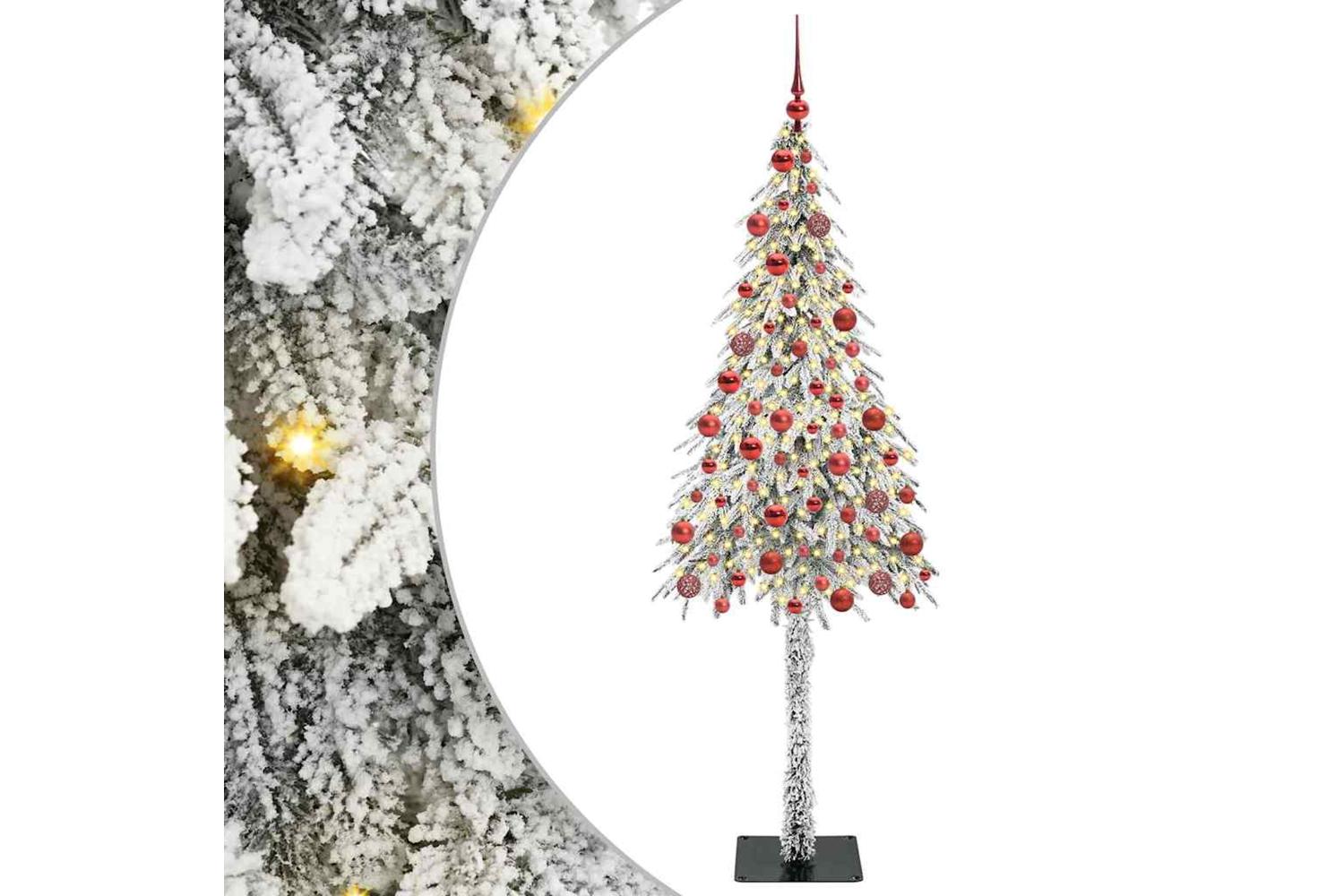 Vidaxl Christmas Tree With 300 Leds White 180 Cm Pe And Steel