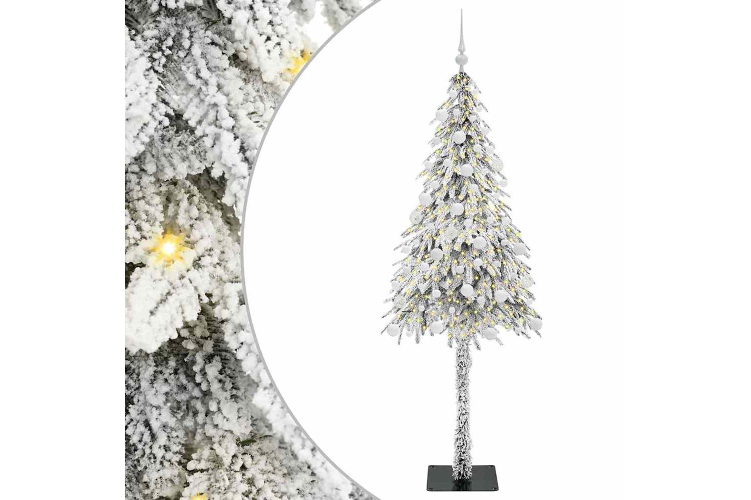 Vidaxl Christmas Tree With 300 Leds White 180 Cm Pe And Steel