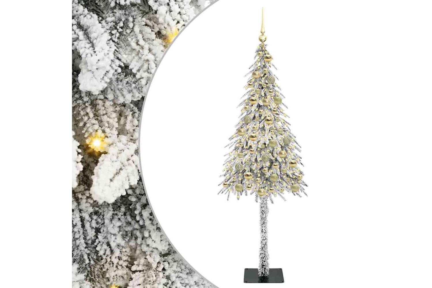 Vidaxl Christmas Tree With 300 Leds White 180 Cm Pe And Steel