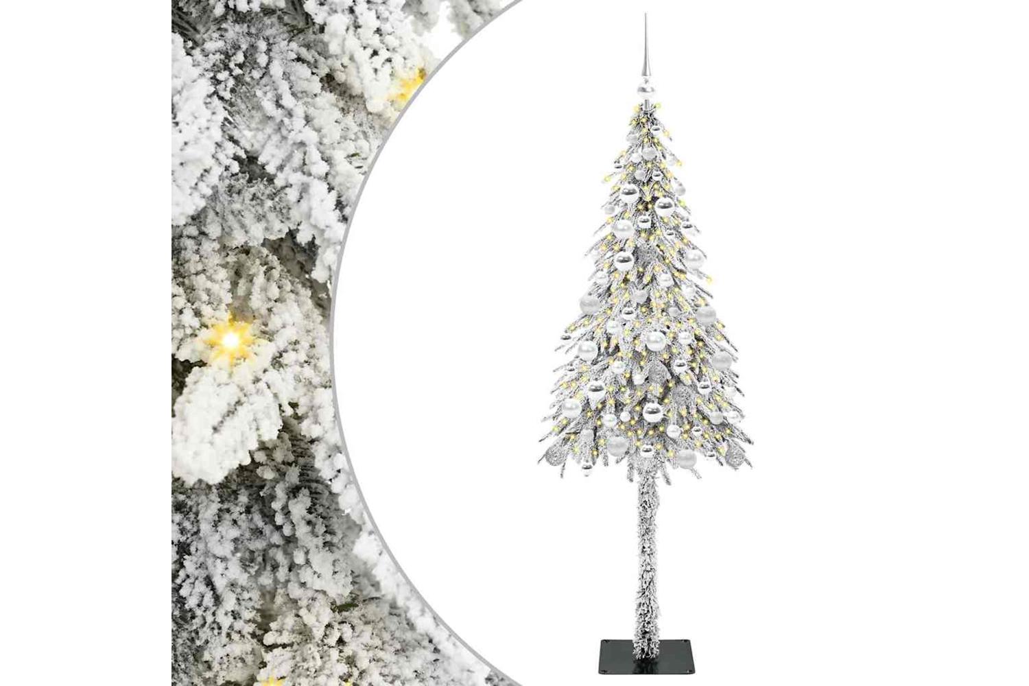 Vidaxl Christmas Tree With 300 Leds White 180 Cm Pe And Steel