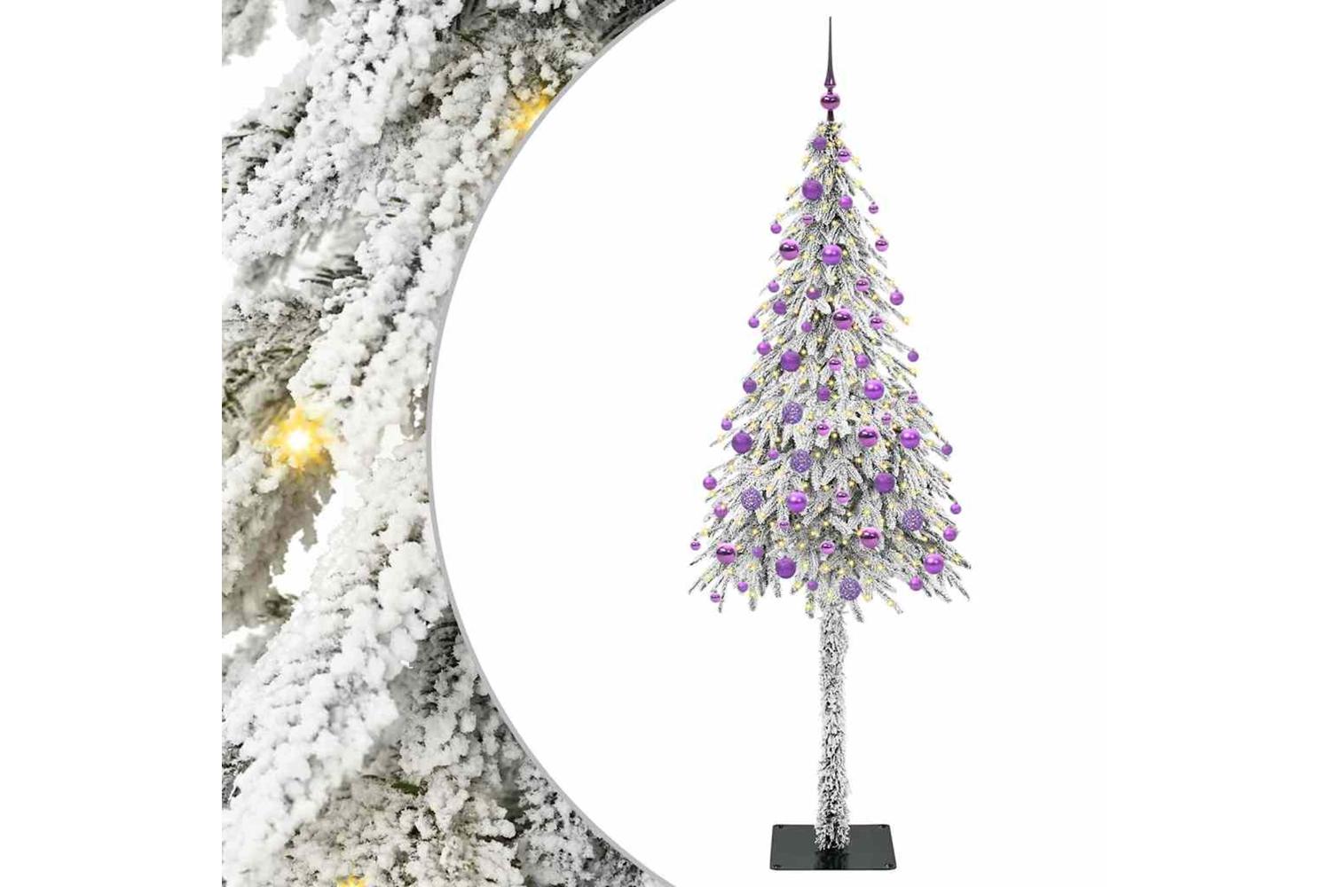 Vidaxl Christmas Tree With 300 Leds White 180 Cm Pe And Steel