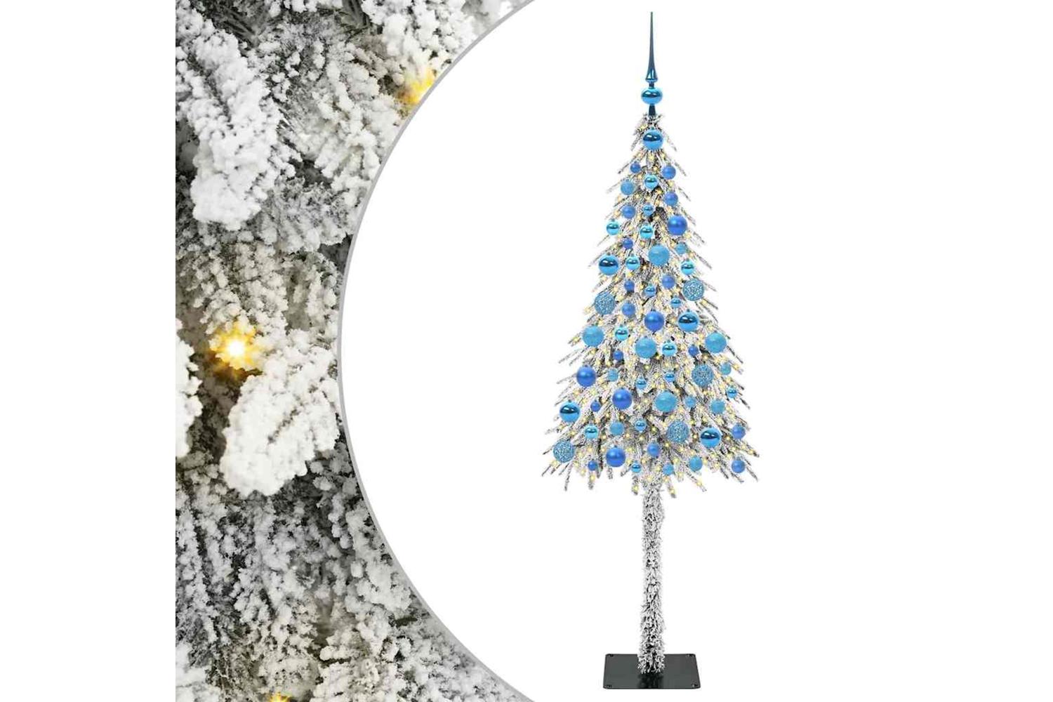 Vidaxl Christmas Tree With 300 Leds White 180 Cm Pe And Steel