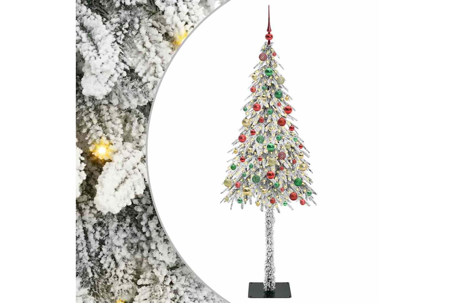 Vidaxl Christmas Tree With 300 Leds White 180 Cm Pe And Steel