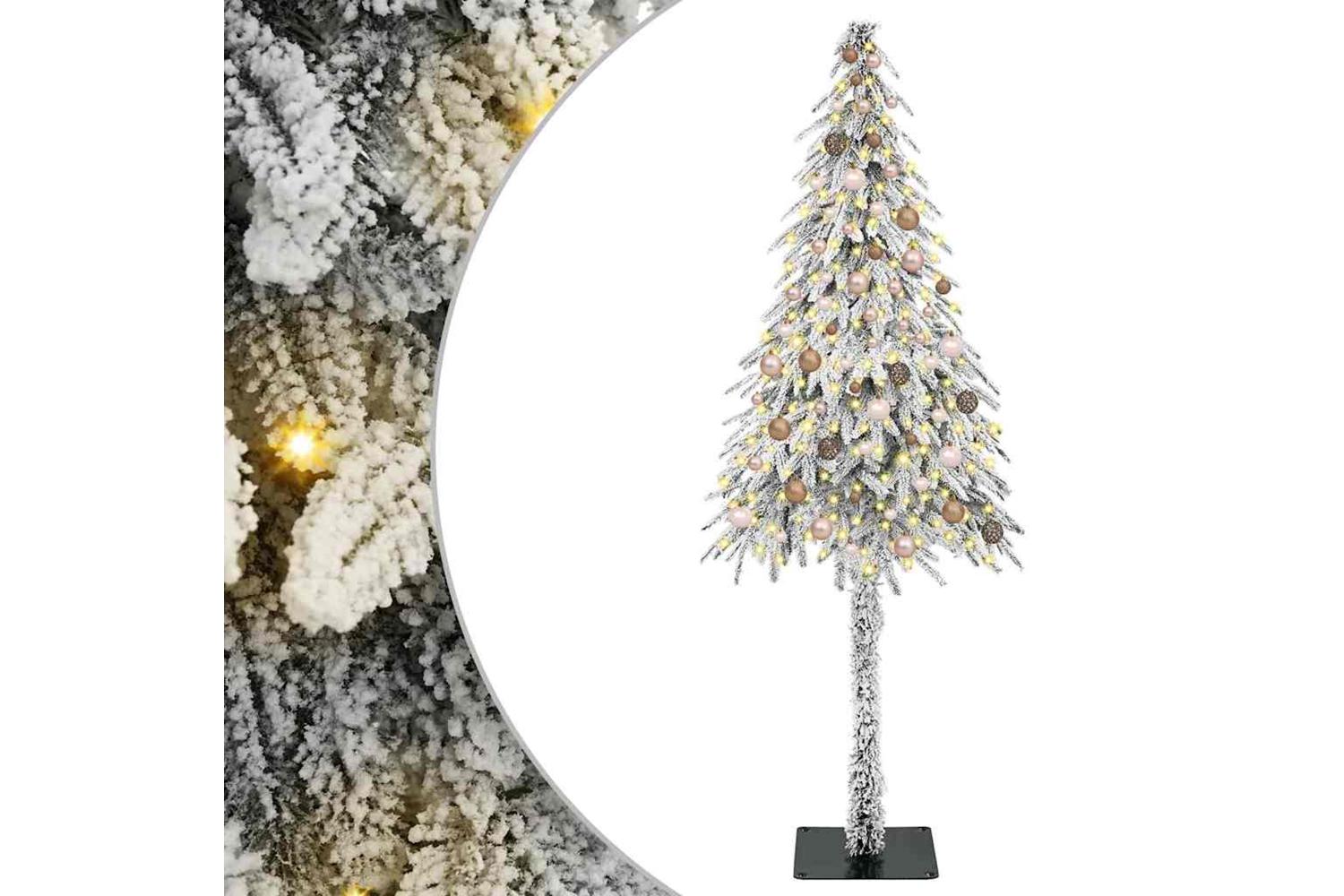 Vidaxl Christmas Tree With 300 Leds White 210 Cm Pe And Steel